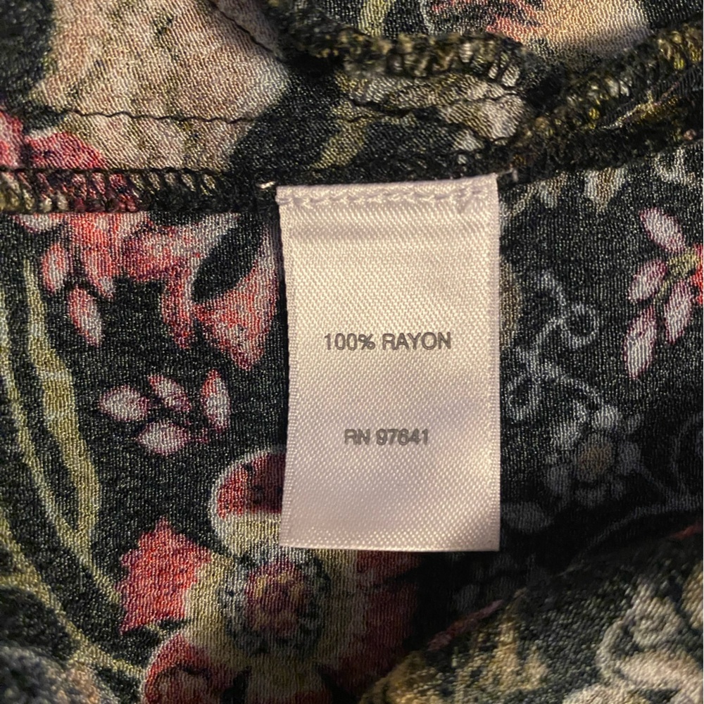 Versatile floral tunic top or mini dress - Picture 4 of 4